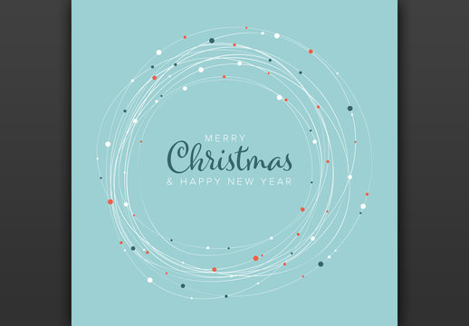 Minimalist Christmas Card Layout