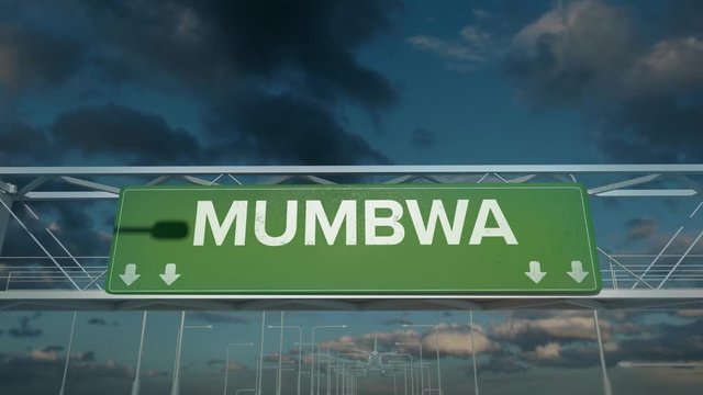 the plane landing in Mumbwa zambia