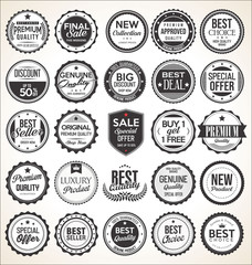 Retro vintage badges and labels 
