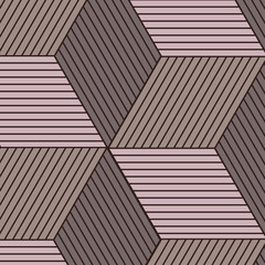 Repeating geometric background with linear rhombuses and filled straight line. tile pattern vector, Trend modern design pattern background.