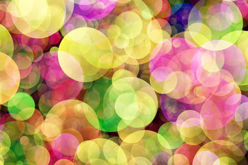 Obraz na płótnie Canvas Colorful glitter lights texture. Blurred abstract wedding background. Romantic bokeh illustration