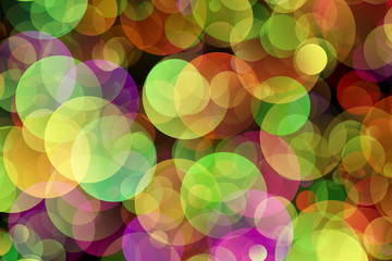 Colorful glitter lights texture. Blurred abstract wedding background. Romantic bokeh illustration