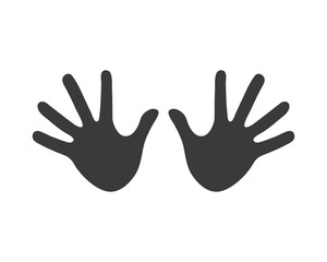 Hand stop and denied  vector icon illustration design
