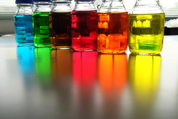 bottle in laboratory