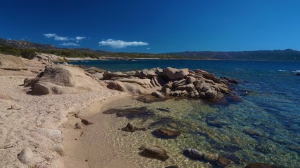 Fototapeta na wymiar Corsica Figari Testa beach
