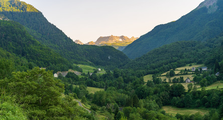 Naklejka premium view of Pyrenees mountains
