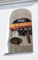 Cast bells on the bell tower of an Orthodox church.