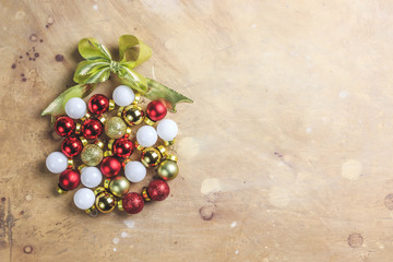 Christmas bauble made of decoration balls