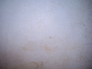White old wall be soiled