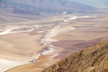 Dante's View, from 11,000' Telescope Peak to -281' Badwater Basin. Death Valley National Park, California, USA