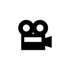 Film Camera, Video Recorder, Cinema Flat Vector Icon
