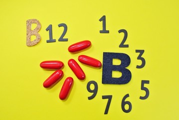 Vitamin B complex consists of 8 types of vitamin B B1 thiamine B2 riboflavin B3 niacin B5 pantothenic acid  B6 ,  B7 biotin ,  B12  , Folic acid