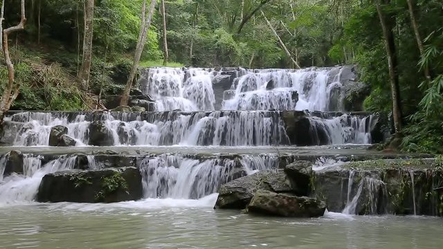 Waterfall in Namtok Samlan National Park, Saraburi, Thailand