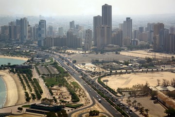 Fototapeta na wymiar The view of Kuwait City
