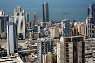 The view of Kuwait City