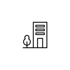 office building icon vector illustration