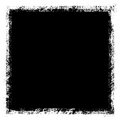 Grunge background black rectangular isolated on white background