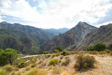 Fototapeta na wymiar Sierra Nevada mountain range. Spain.