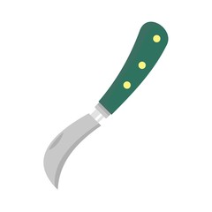 Garden knife icon. Flat illustration of garden knife vector icon for web design