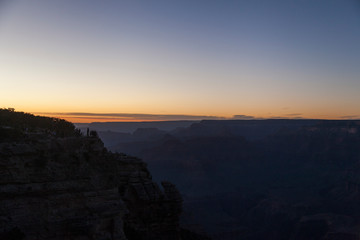 atardecer en el Gran Cañón del colorado