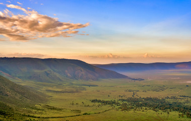 sunset over ngorongoro crater © Jesse