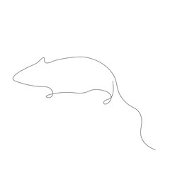 Rat mouse animal print vector illustration