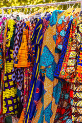 West African Fashions at an Outdoor Baazar