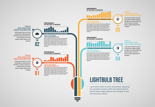 Lightbulb Tree Info Chart Layout