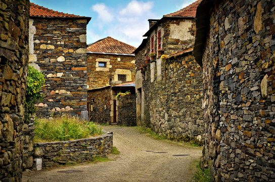Quintadona old village in north of Portugal