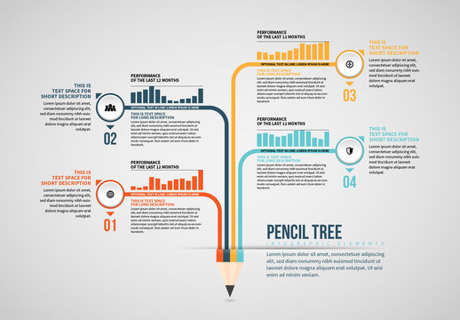 Pencil Tree Info Chart Layout