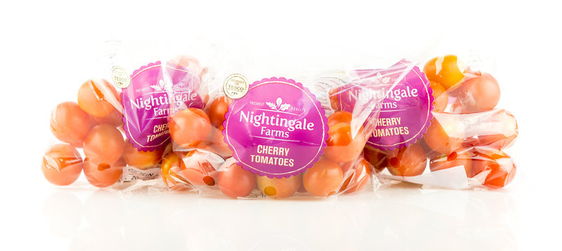 Three Bags Of Nightingale Farms Cherry Tomatoes From Tesco.