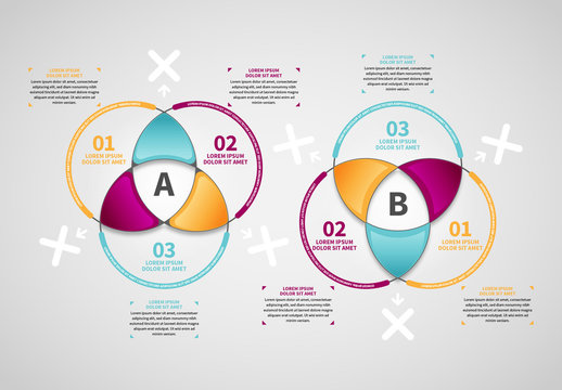 Intersecting Triangles Info Chart Layout