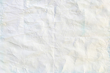 White paper crumpled, texture background.