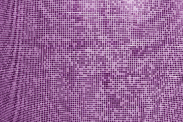 Tile mosaic of swimming pool in purple tone.