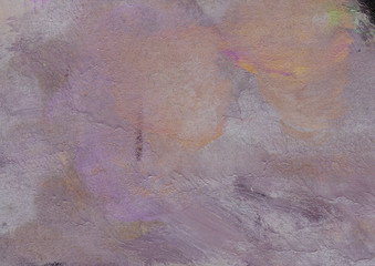 Hand-drawn texture. Brush strokes form patterns, waves, irregularities, curves, spots, color gradients. Watercolor backdrop