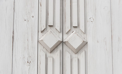 Pattern of flower carved on wood for decoration