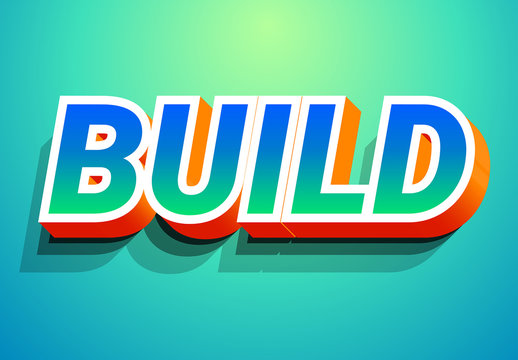 3D Bold Text Effect