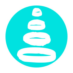 Minimalistic hand drawn Christmas tree fir icon isolated on white background. New Year minimal concept. Vector illustration. Can be used for greeting card, invitation, banner, web