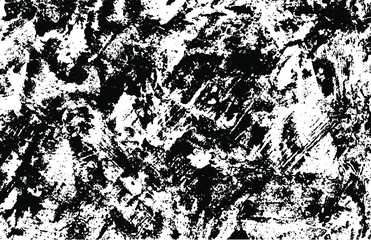 Rough black and white texture vector. Distressed overlay texture. Grunge background. Abstract textured effect. Vector Illustration. Black isolated on white background. EPS10.