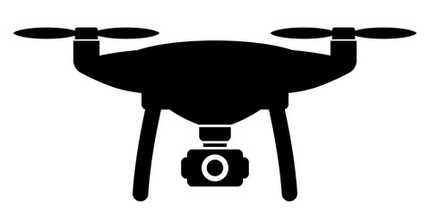 gz523 GrafikZeichnung - german - Drohne Symbol: english - drone icon: simple template - 2to1 - xxl g8609 - obrazy, fototapety, plakaty