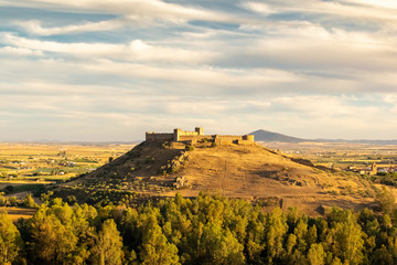 Medellín Castle, in Extremadura, Spain