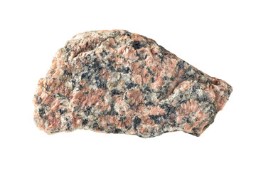 Granite stone on a white background