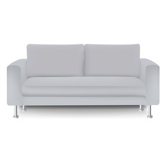 Sofa Bed With Isolated White Background