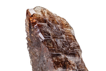 macro mineral stone quartz chloride on a white background