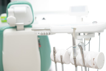 Dental tool in dental clinic.