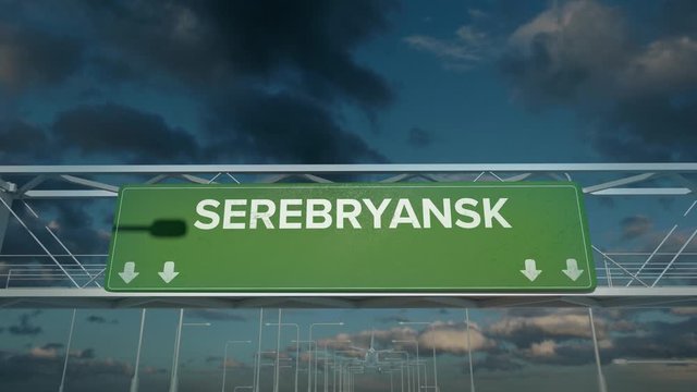 the plane landing in Serebryansk kazakhstan