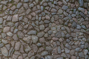 Altes Pflaster in einer alten Stadt