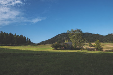 house in mountains 