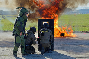 Sappers in action.