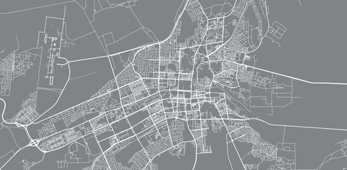 Urban vector city map of Al Ain, United Arab Emirates